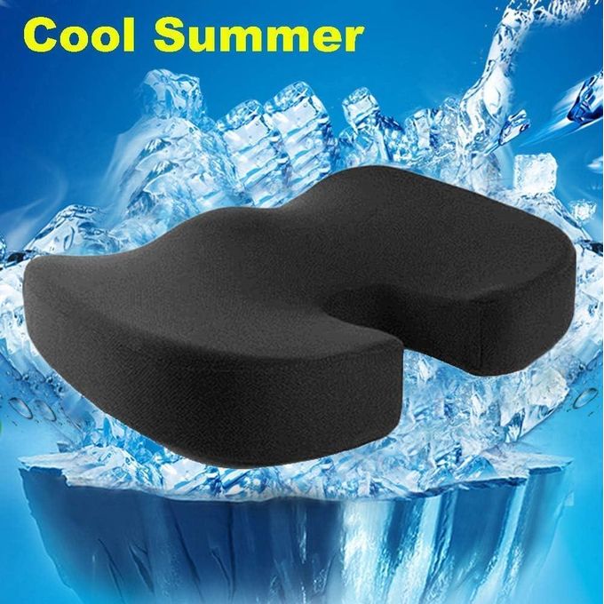 Coussin de confort, coussin de siège orthopédique en mousse à mémoire وسادة مريحة، وسادة مقعد من إسفنج الذاكرة العظمي لتخفيف آلام العصعص وأسفل الظهر