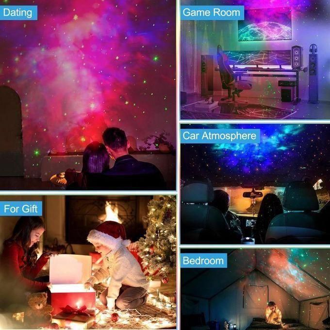 Astronaute Projecteur d'étoiles et nébuleuses blanc رائد فضاء النجمة البيضاء وجهاز عرض السديم