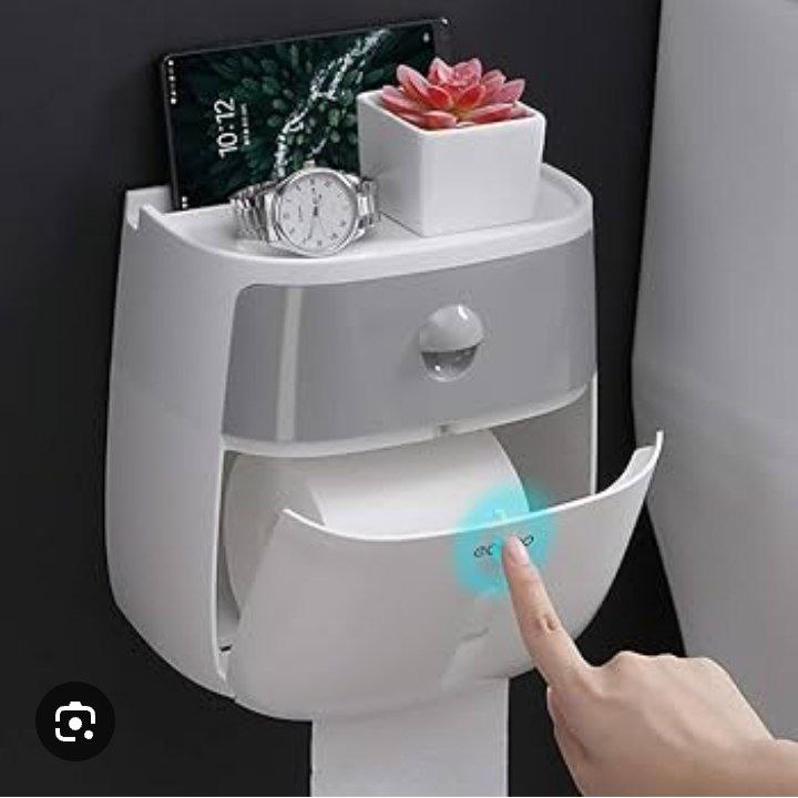 ecoco Porte-papier hygiénique Ecoco Double Couche F Tissu Imperméable B