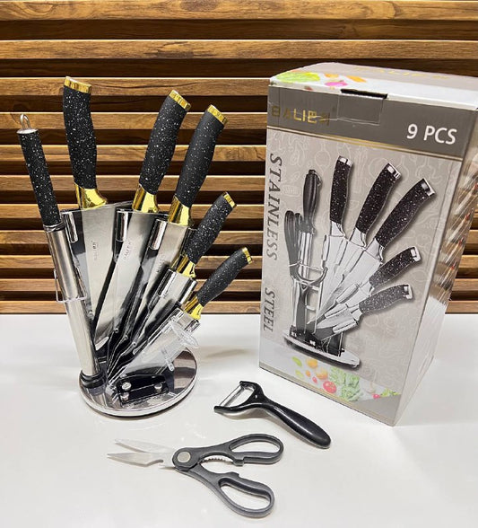 Pack 9pcs couteaux STAINLESS STEEL