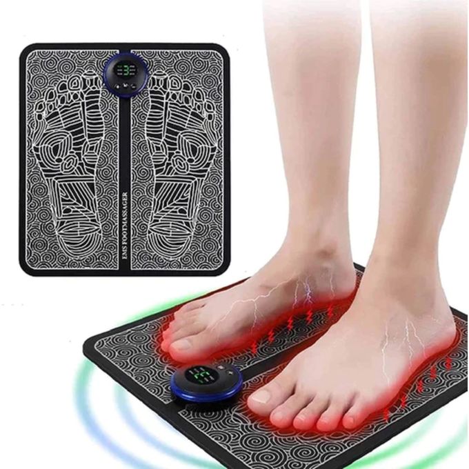 جهاز تدليك للقدمين بتقنية التحفيز الكهربائي للعضلات EMS Masseur de pieds EMS stimulation musculaire électrique