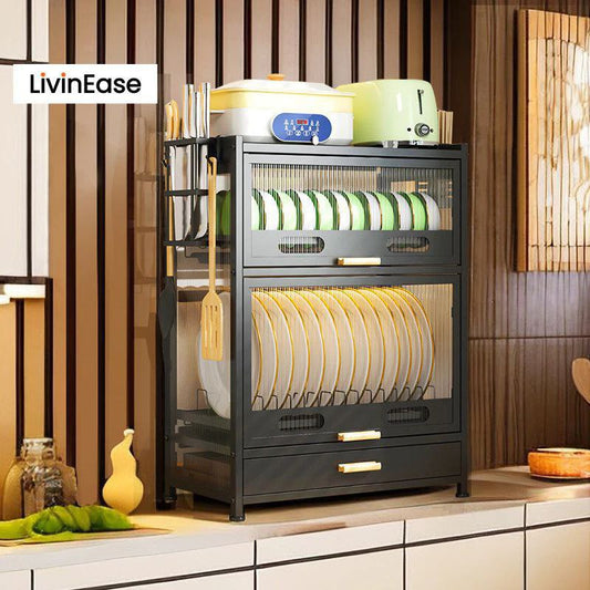 Égouttoir à vaisselle avec tiroir رف تجفيف الأطباق مع درج