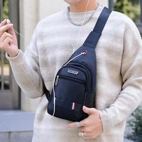 Sac à Bandoulière Antivol Unisexe, Sacoche de Poitrine Waterproof Antivol, Sac À Dos, CrossBorder