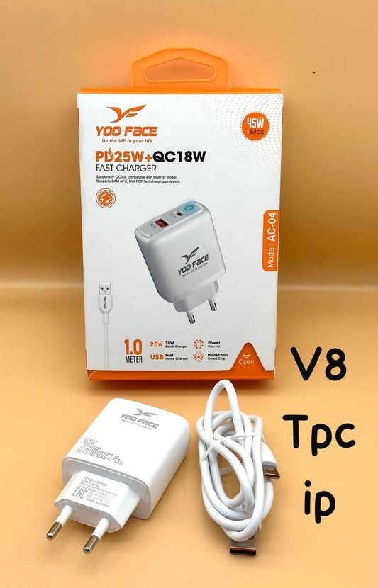 YOO FACE PD25W plus QC18W 45W 1m