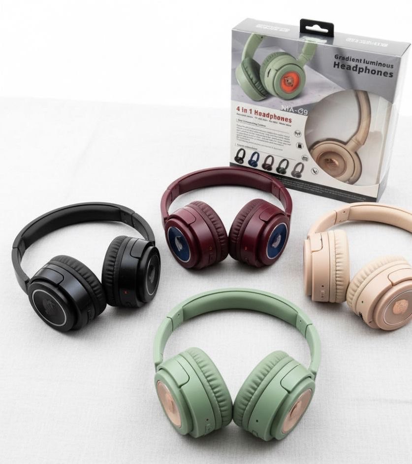 Casque lumineux à dégradé Gradient Luminous Headphones N1A-Q9 سماعات رأس مضيئة متدرجة الألوان