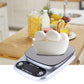 Balance de cuisson électronique numérique LCD, 10kg, argent ميزان طهي إلكتروني رقمي بشاشة LCD