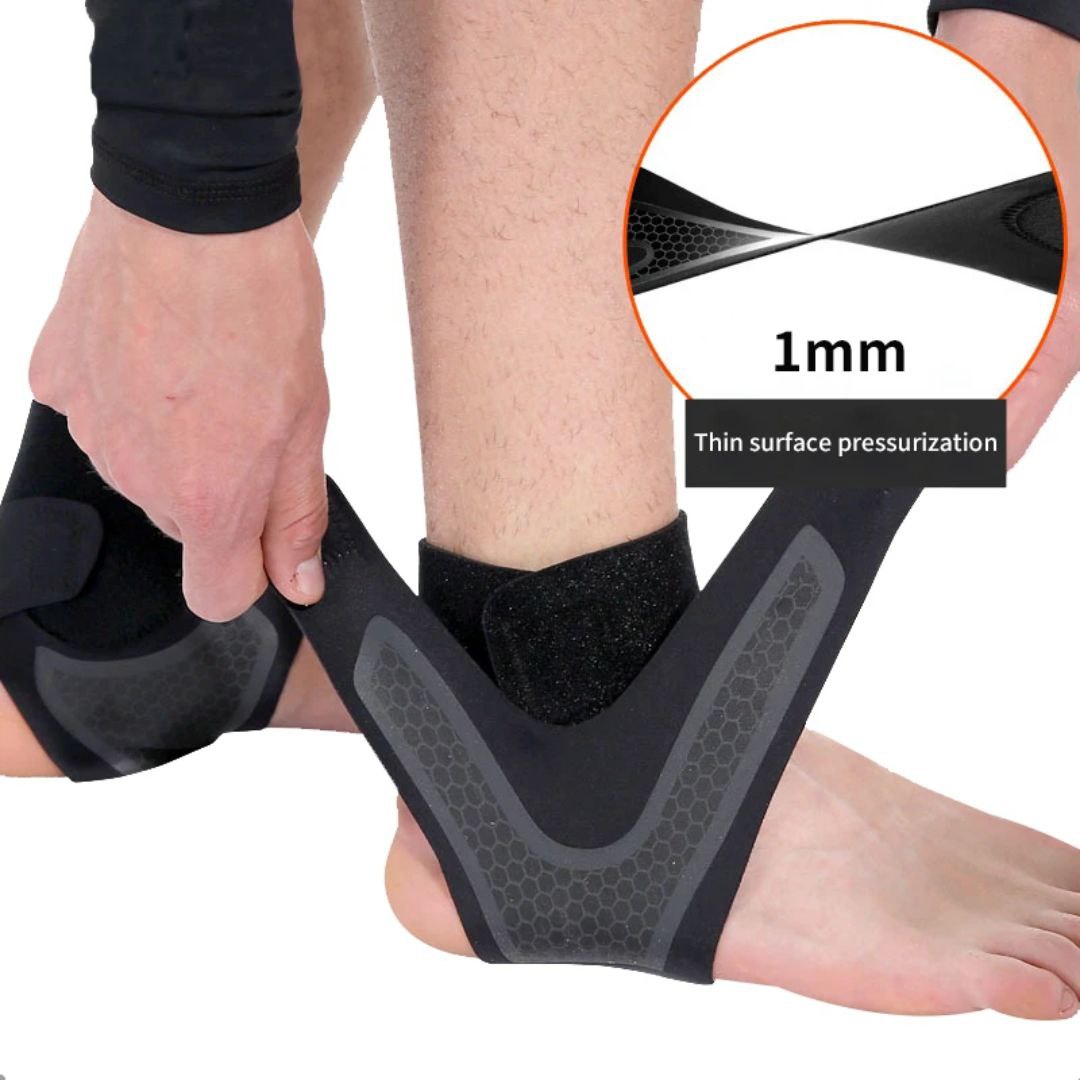 Attelle de cheville à Compression Réglable Sport Douleur Stabilisateur Tendon
