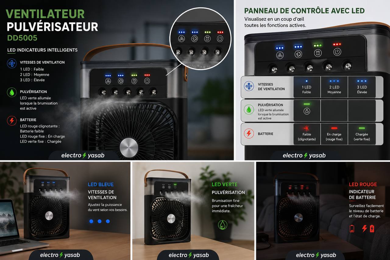 Air Cooler Fan Ventilateur de refroidissement d'air مروحة تبريد الهواء
