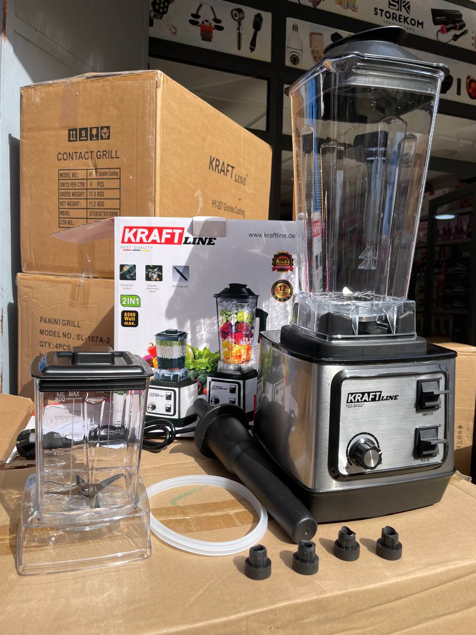 خلاط متعدد الأغراض سعة 2.5 لتر 2in1 8500W MAX KRAFT 2.5L Multi-Purpose Blender MJ020