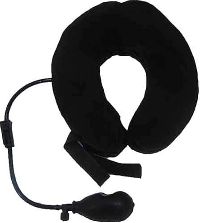 Coussin gonflable pneumatique à 3 niveaux pour tracteurs, support et massage pour la nuque et la colonne cervicale Tractors for cervical spine وسادة هوائية للجرارات قابلة للنفخ لدعم مسند الرقبة للعمود الفقري العنقي ووسادة تدليك