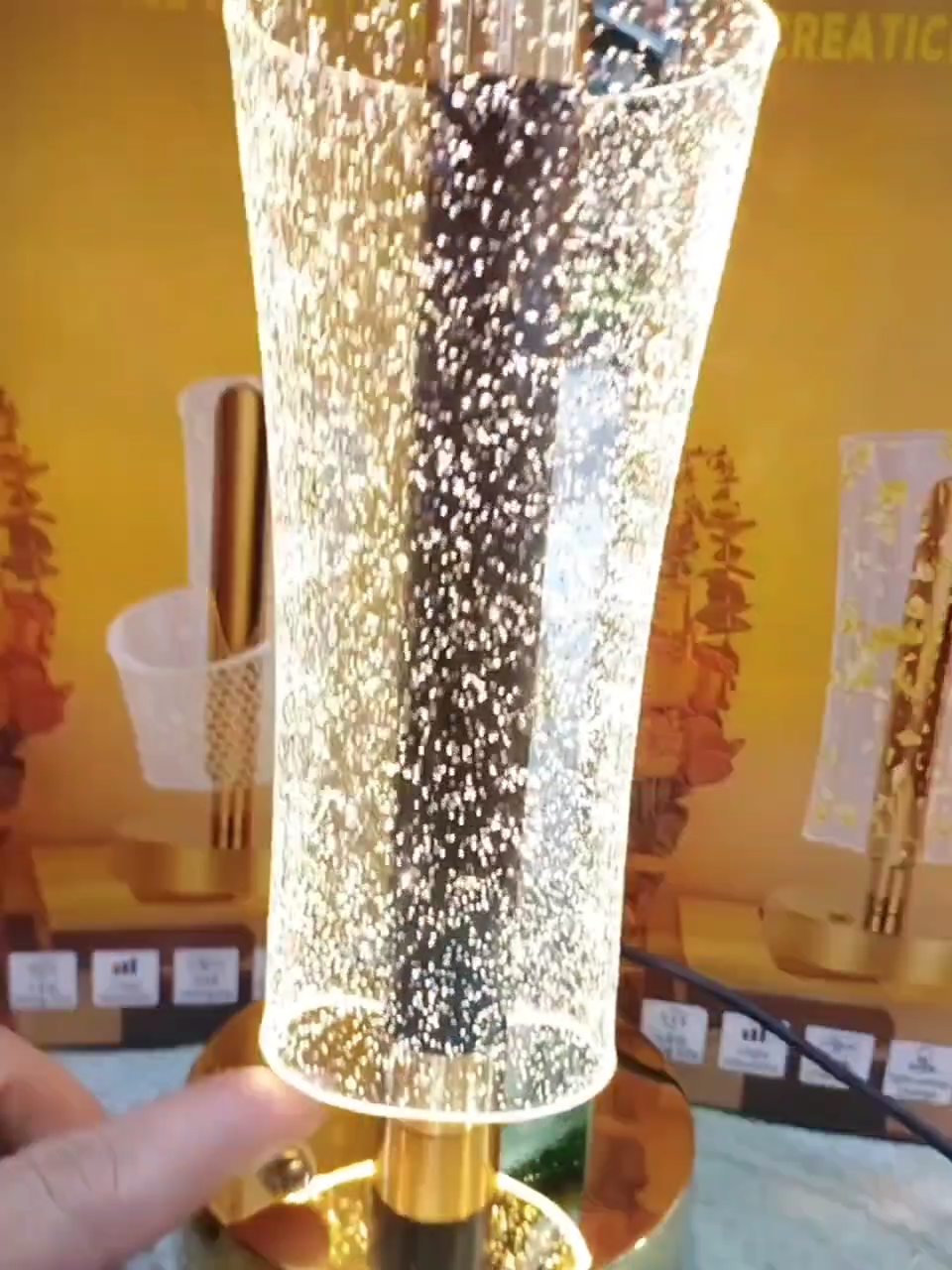 Lampe de Table LED Moderne en Cristal مصباح طاولة كريستالي LED حديث