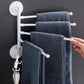 Seamless suction cup towel rackPorte-serviettes à ventouse sans couture  رف مناشف بدون درزات مع كوب شفط