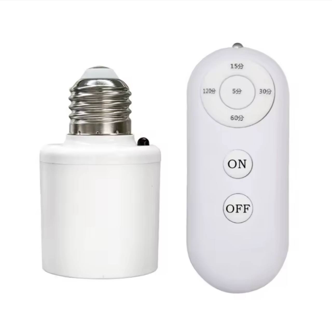 Wireless remote control E27 Lamp Base  قاعدة مصباح E27 بجهاز تحكم عن بعد لاسلكي