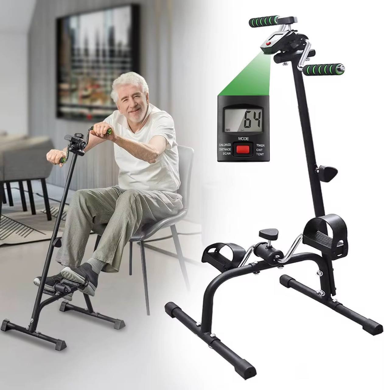 دراجة تمرين للذراعين والساقين والركبتين إعادة التأهيل لكبار السن vélo d'exercice pour les bras, les jambes et les genoux en physiothérapie