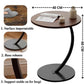 طاولة شاي دائرية عصرية طاولة جانبية متنقلة Table à Thé Moderne Ronde Table d’Appoint Mobile pour Salon