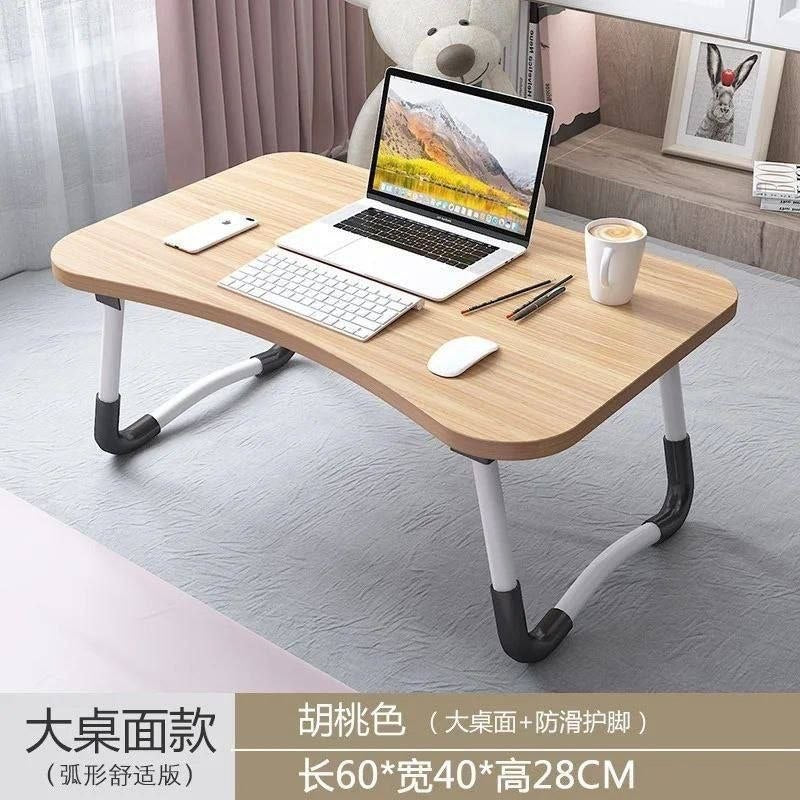 Bureau de lit pliable pour ordinateur portable avec support de tablette et porte-gobelet مكتب سرير قابل للطي للكمبيوتر المحمول