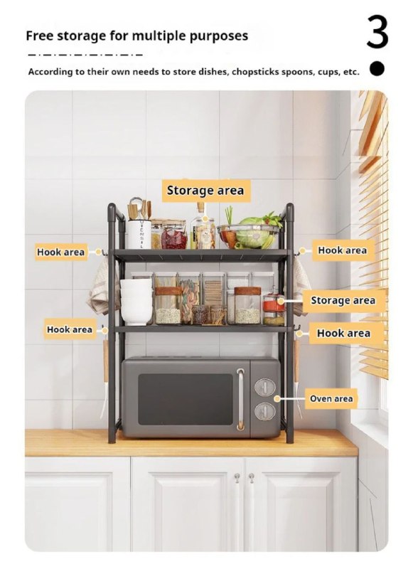Microwave Storage Rack