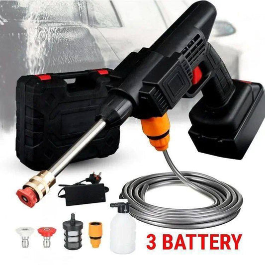مسدس مائي كهربائي محمول عالي الضغط لاسلكي Pistolet À Eau Portable électrique Haute Pression de Lavage 48V sans fil 3 batterie au lithium