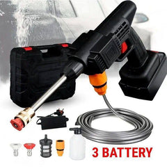 مسدس مائي كهربائي محمول عالي الضغط لاسلكي Pistolet À Eau Portable électrique Haute Pression de Lavage 48V sans fil 3 batterie au lithium