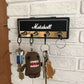 Marshall Porte-clés mural pour clés de guitare avec 4 porte-clés et kit de montage mural
