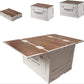 Boîte de Rangement Pliante Multifonction avec Couvercle Double صندوق تخزين قابل للطي متعدد الوظائف بغطاء مزدوج الطبقات وسطح طاولة