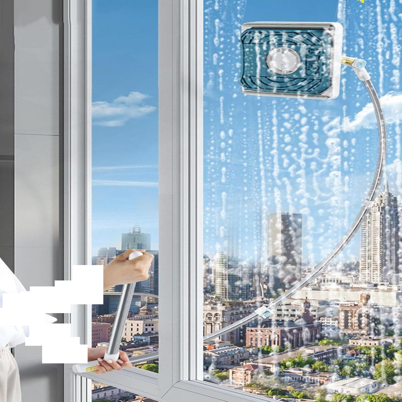 Outil de nettoyage vitres de la maison أداة تنظيف نوافذ المنزل