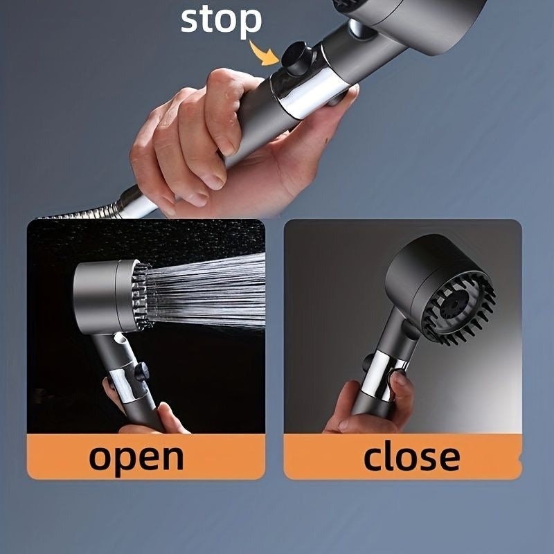 Turbocharged shower head رشاش الحمام المموج و مشط