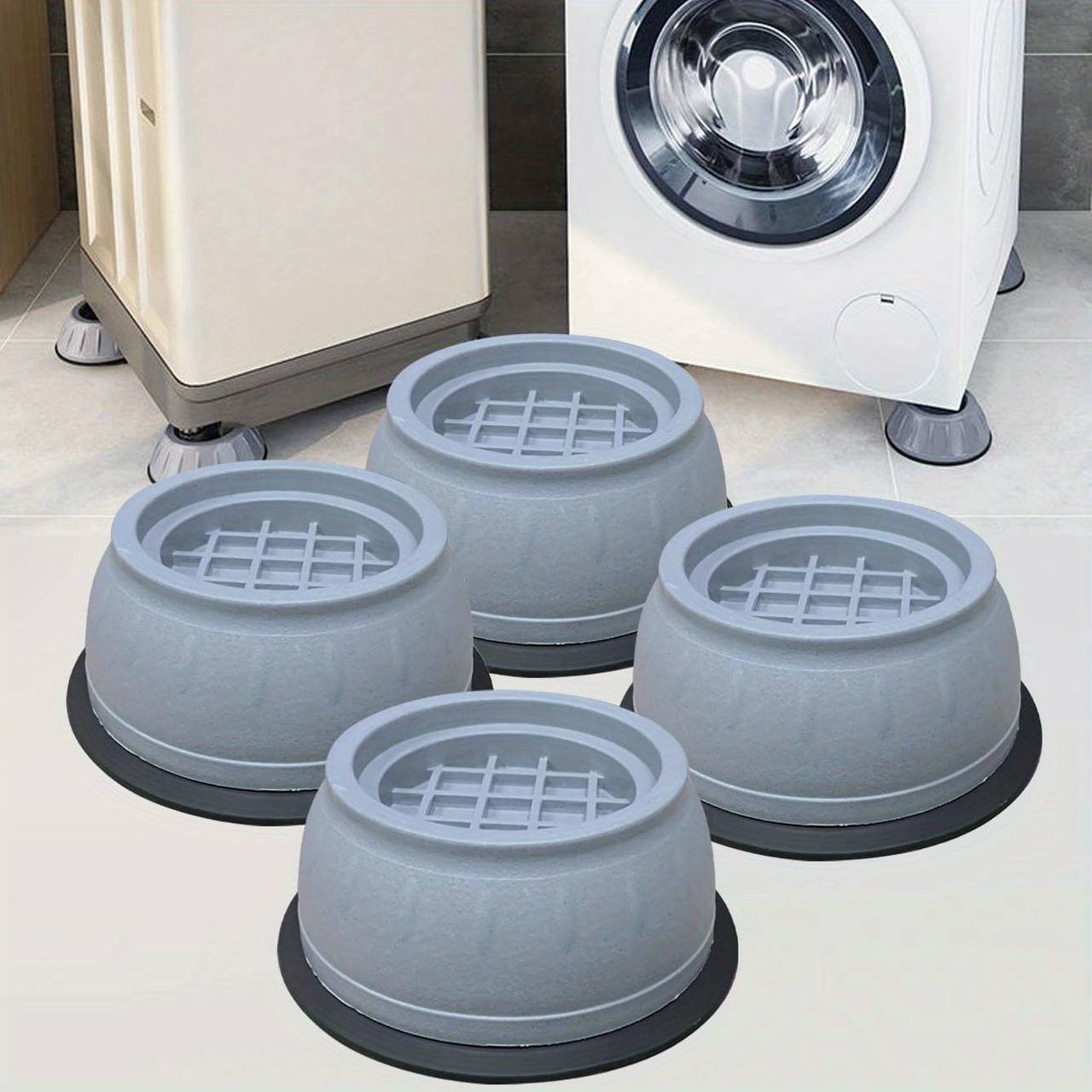 Lot de 4 patins pour pieds de machine à laver, support fixe مجموعة من 4 وسادات أقدام غسالة، دعم ثابت للغسالات