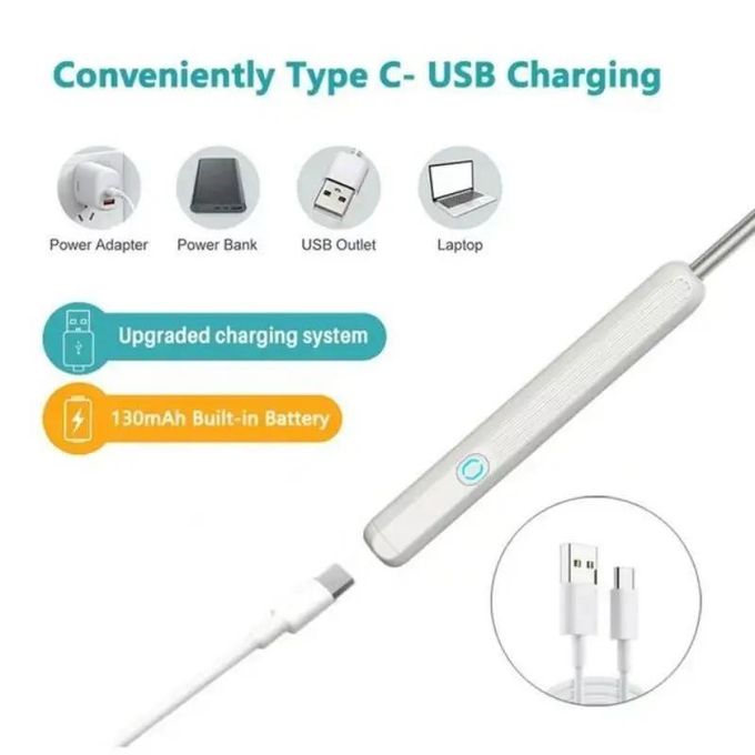 منظف الأذن بكاميرا عالية الدقة منظار الأذن الاندوسكوب اللاسلكي Nettoyeur d’Oreille avec Caméra HD