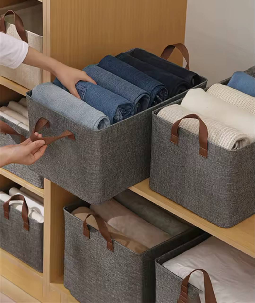 Boîte de rangement pour dressing avec séparateurs en métal صندوق تخزين غرفة الملابس مع فواصل معدنية