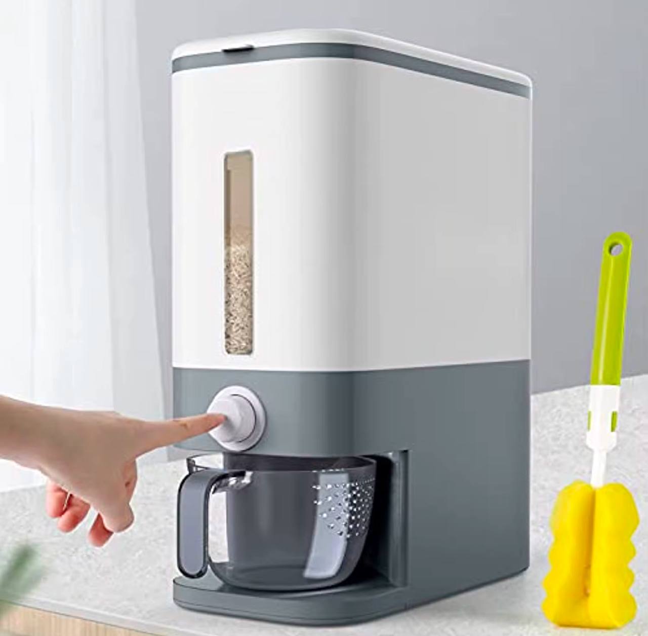 حاوية حبوب دوارة متعددة الوظائف للمطبخ سعة 10 كجم Cuisine multifonctionnelle10kg