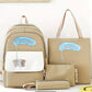Sac dos scolaire 4pcs