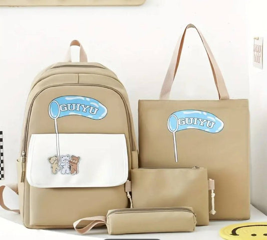 Sac dos scolaire 4pcs