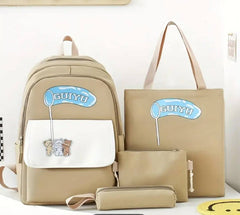 Sac dos scolaire 4pcs