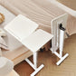 طاولة جانبية للسرير طاولة كمبيوتر محمول بيضاء عصرية بعجلات Table de chevet à roulettes blanche moderne pour ordinateur portable