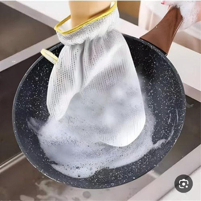 Gants de nettoyage avec brosse intégrée قفازات التنظيف