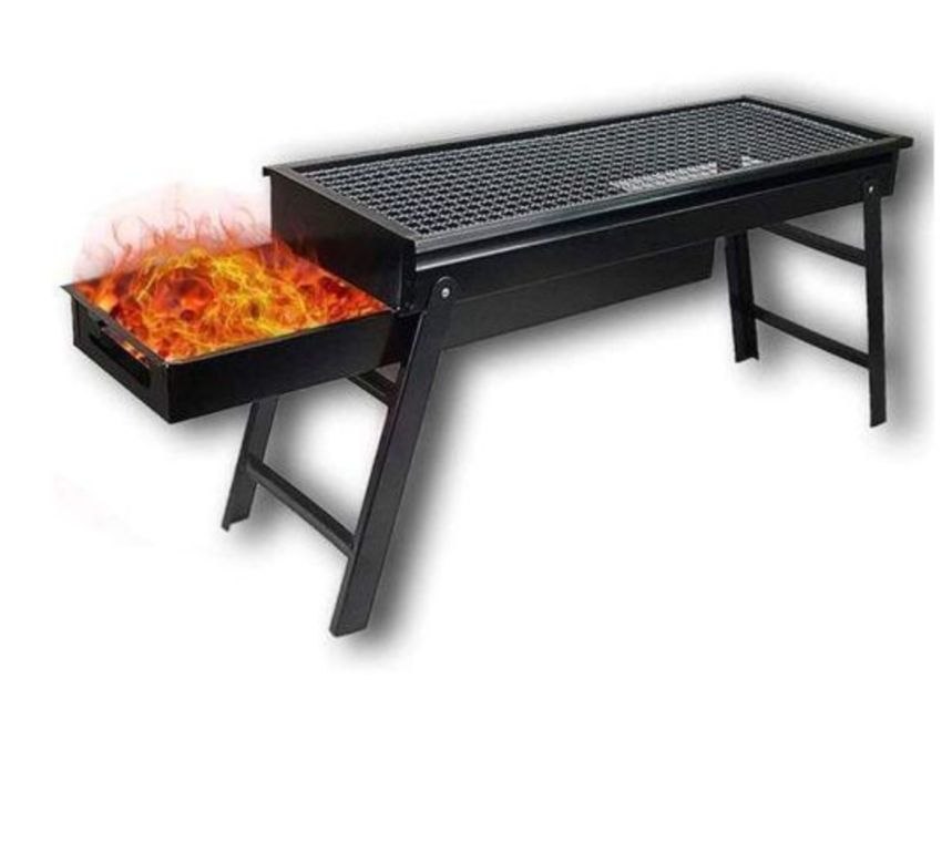 شواية فحم محمولة، مثالية للنزهات والتخييم Barbecue portable au charbon de bois