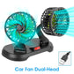 Car fan dual head