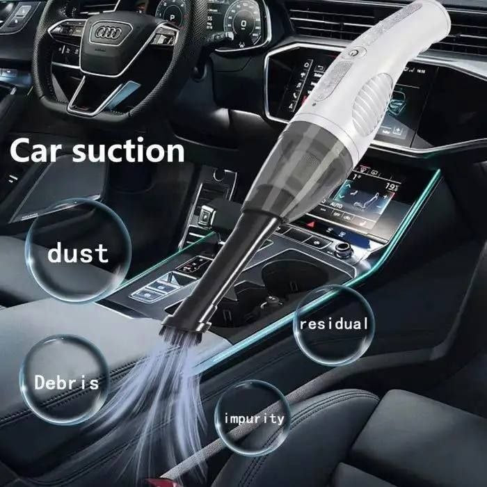 Aspirateur à main Portable haute puissance مكنسة كهربائية محمولة عالية الطاقة مزودة بخاصية الشحن السريع والشحن اللاسلكي