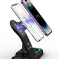 Fast charger 15W 15W 3-en-1 chargeur de téléphone sans fil multifonction pliable réglable charge sans fil AK1006