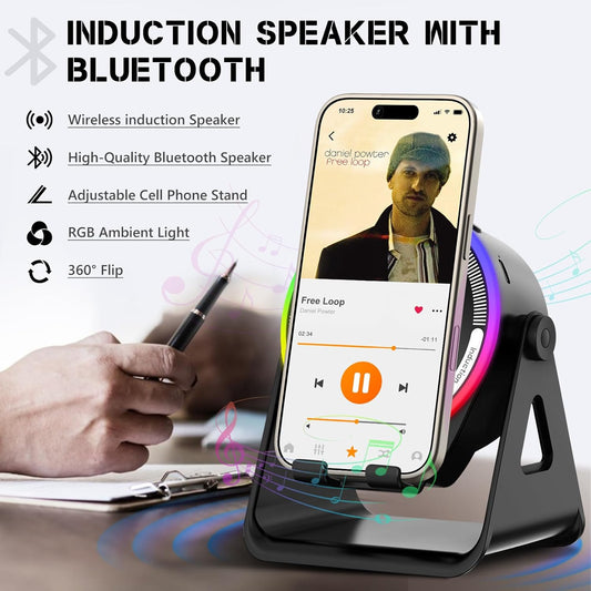 Support audio induction sans fil Bluetooth حامل مكبر صوت الحث اللاسلكي