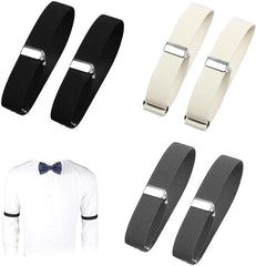 مجموعة من 6 أربطة أكمام قابلة للتعديل Ensemble de 6 bandes élastiques réglables pour manches de chemise
