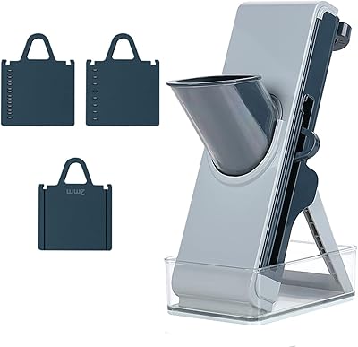 Trancheuse rotative pour légumes, trancheuse à pommes de terre, épaisseur réglable, hachoir قطاعة خضروات دوارة، قطاعة بطاطس، مفرمة بصل للمطبخ بسماكة قابلة للتعديل