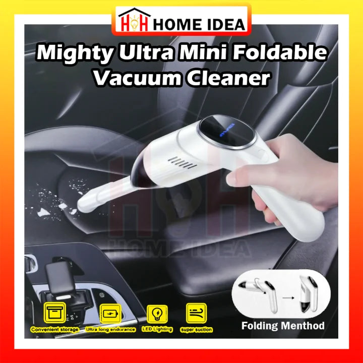 مكنسة كهربائية قابلة للطي V1 صغيرة لاسلكية ومحمولة للسيارة Mini aspirateur de voiture sans fil et portable