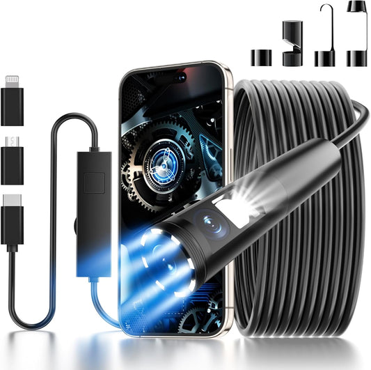 منظار داخلي بدقة 1920P HD مع إضاءة LED، كاميرا فحص Endoscope HD 1920P avec éclairage LED, caméra d'inspection sans WiFi