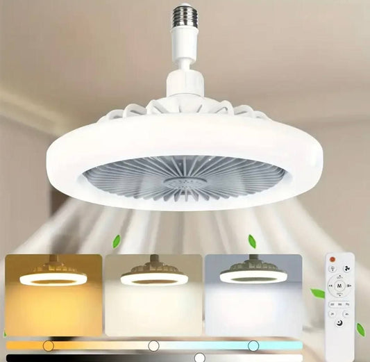 Plafonnier ventilateur LED télécommandé مروحة سقف LED يتم التحكم فيها عن بعد
