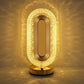 مصباح طاولة كريستالي يعمل باللمس، مزود بمنفذ Crystal Table Lamp USB Lampe de Table Cristal Tactile USB 3 Couleurs Éclairage Ambiance