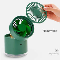 humidificateur d'air Ventilateur brumisateur portable rafraîchissant جهاز ترطيب هواء وموزع عطور قابل لإعادة الشحن عبر منفذ USB
