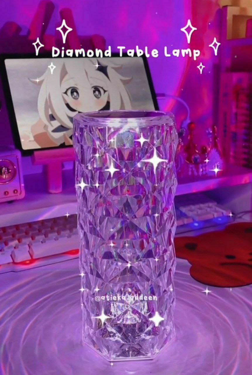 Rose Diamond Table Lamp Lampe cristal