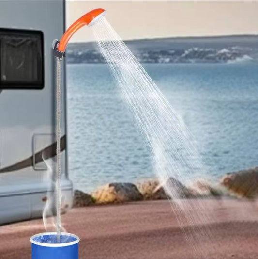 Portable outddor shower Pompe de douche de camping en plein air portable, pommeau de douche aste pour le camping, la randonnée, les voyages, la plage, le pique-nique
